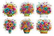 Whimsical Spring Wildflower Clipart, an Illustration by GatewayDesign (Thumbnail 2 of 5)