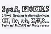 FONT Handmade Scribble Sketch Rock, a Slab Serif Font by Typo Graphic Design (Thumbnail 3 of 4)