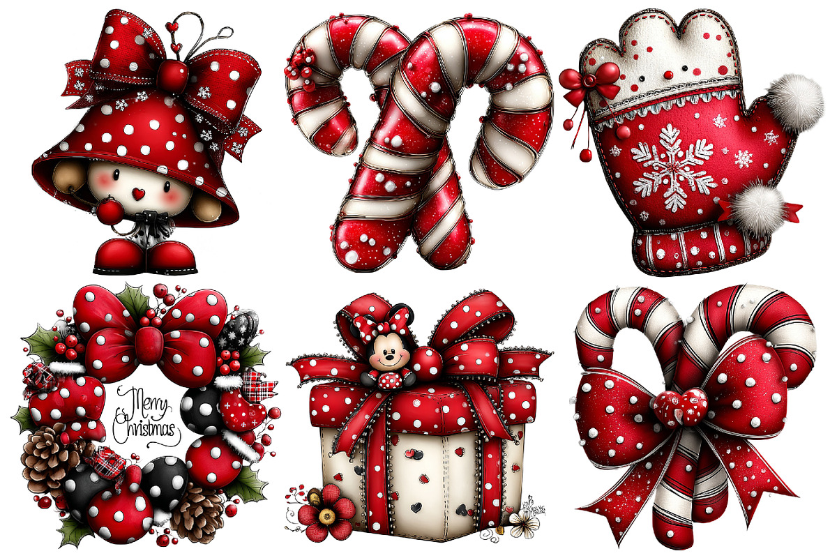 Christmas Clipart Bundle, an Illustration by Pixels.Craft (Photo 6 of 6)