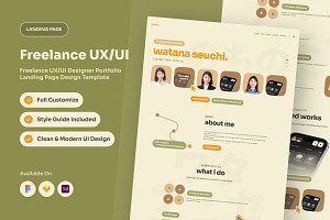 Watana – Freelance Portfolio Landing, a Landing Page Template by productype1