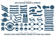 1046 VINTAGE BADGE & RIBBON, a Branding & Logo Template by Toonsteb (Thumbnail 15 of 19)