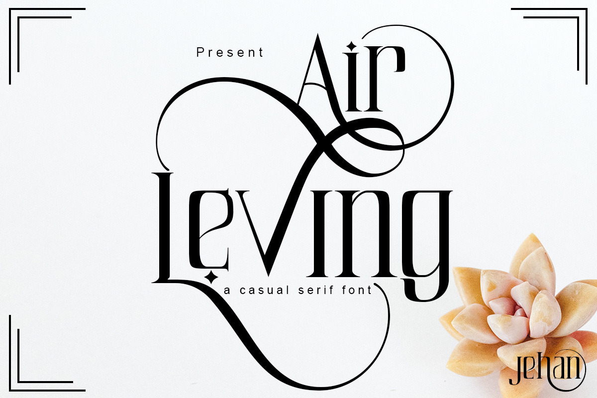 Air Leving, a Serif Font by Bramcreative (Photo 7 of 10)