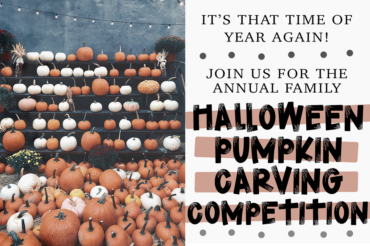 HAUNTED - A Halloween Font, a Font by Dansie Design (Photo 5 of 9)