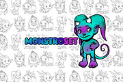 Joyful & Scary Monsters, an Illustration by NadyaKo (Thumbnail 1 of 13)