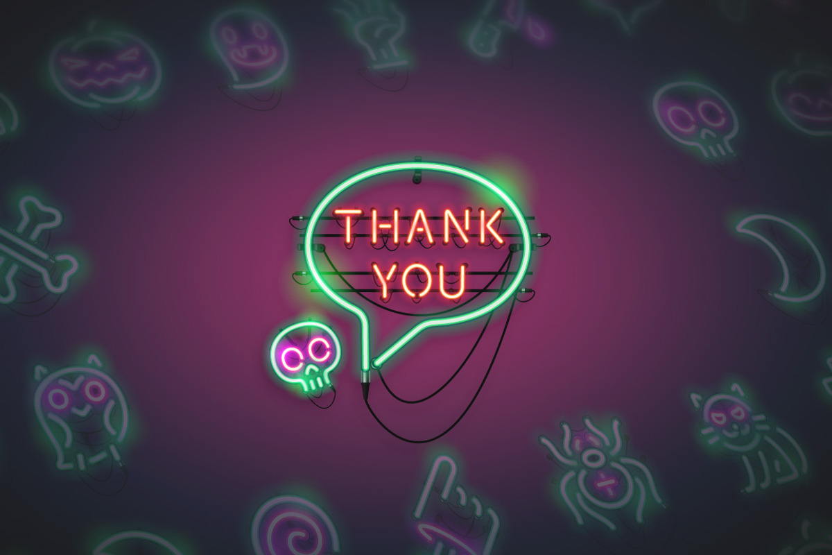 Halloween Neon Icons, an Outline Icon by Voysla's Shop (Photo 6 of 6)
