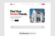 Realestate Website Landing Page, a Landing Page Template by CreativeShaper (Thumbnail 2 of 7)