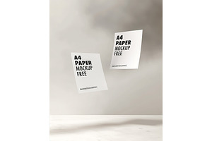 A4 Paper Sheet Mockup