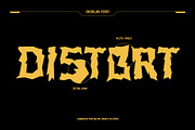 Carrow – Experimental Distrorted, a Sans Serif Font by Drizy (Thumbnail 3 of 10)