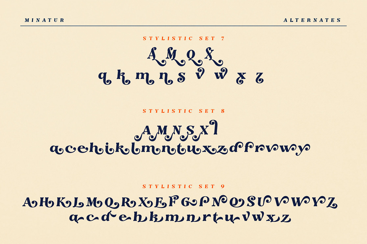 The Minatur Typeface, a Serif Font by alit design (Photo 16 of 17)