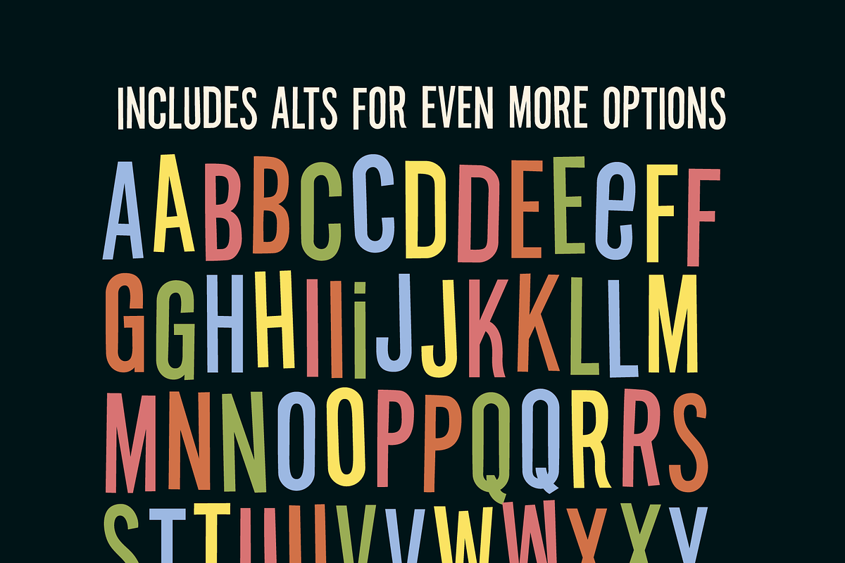 Dance Hall Display Font, a Sans Serif Font by Sombrero Craft (Photo 3 of 4)