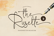 The Ruselte | Handwritten Signature, a Script Font by Denustudios (Thumbnail 1 of 15)