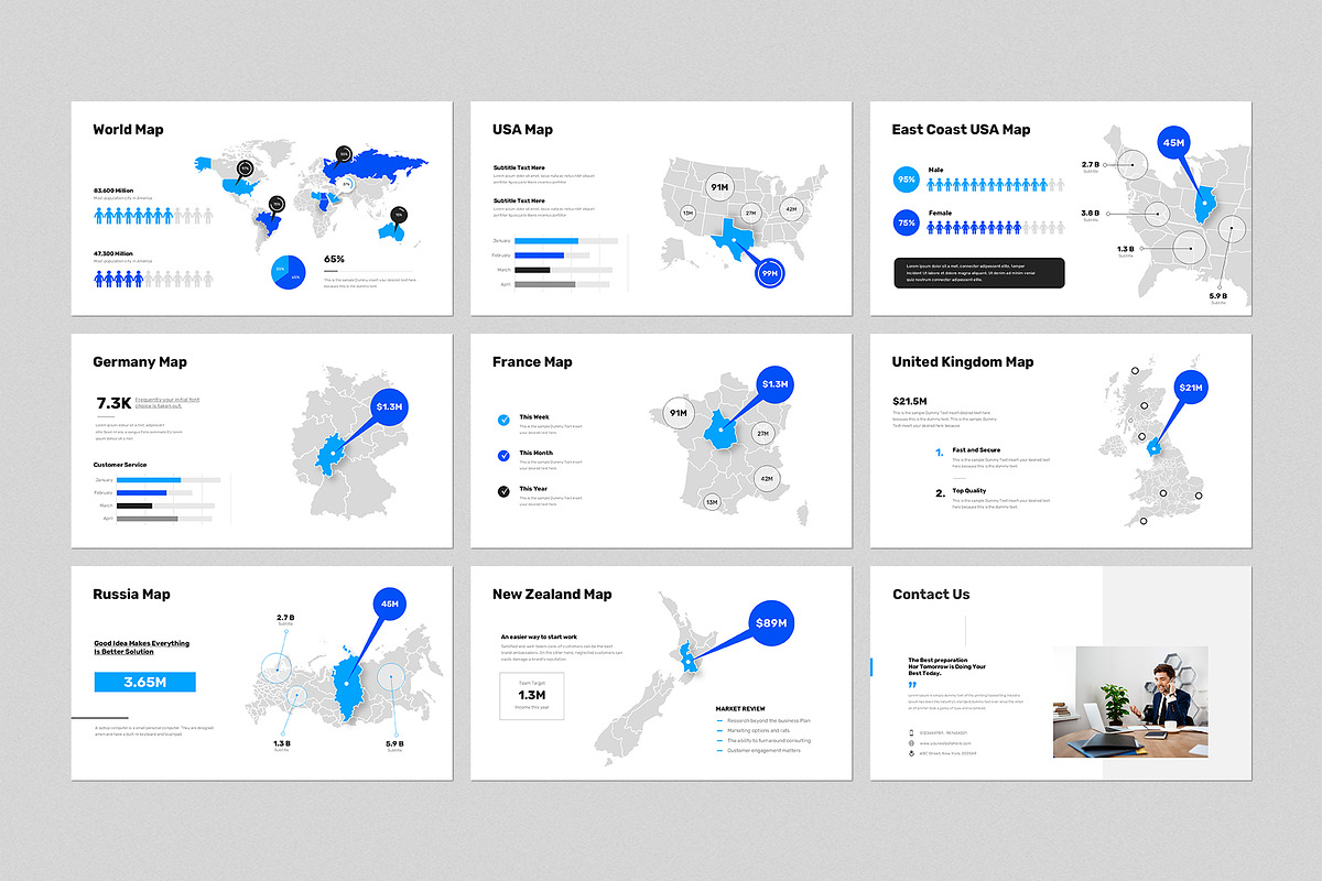 Annual Report Presentation Template, a Presentation Template by GenerousArt (Photo 6 of 8)