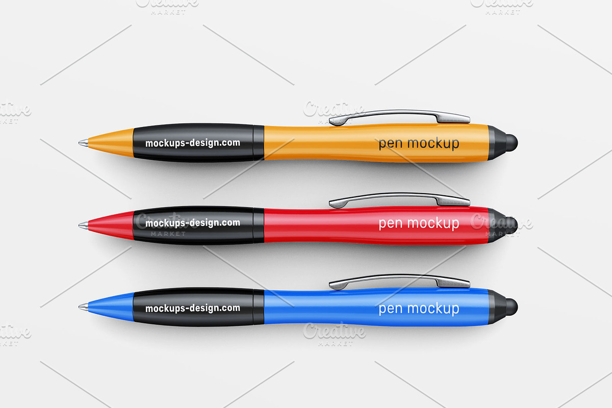 Premium Pen mockup psd file, a Pens & Pencil Mockup by MOCKUPSDESIGN (Photo 2 of 4)