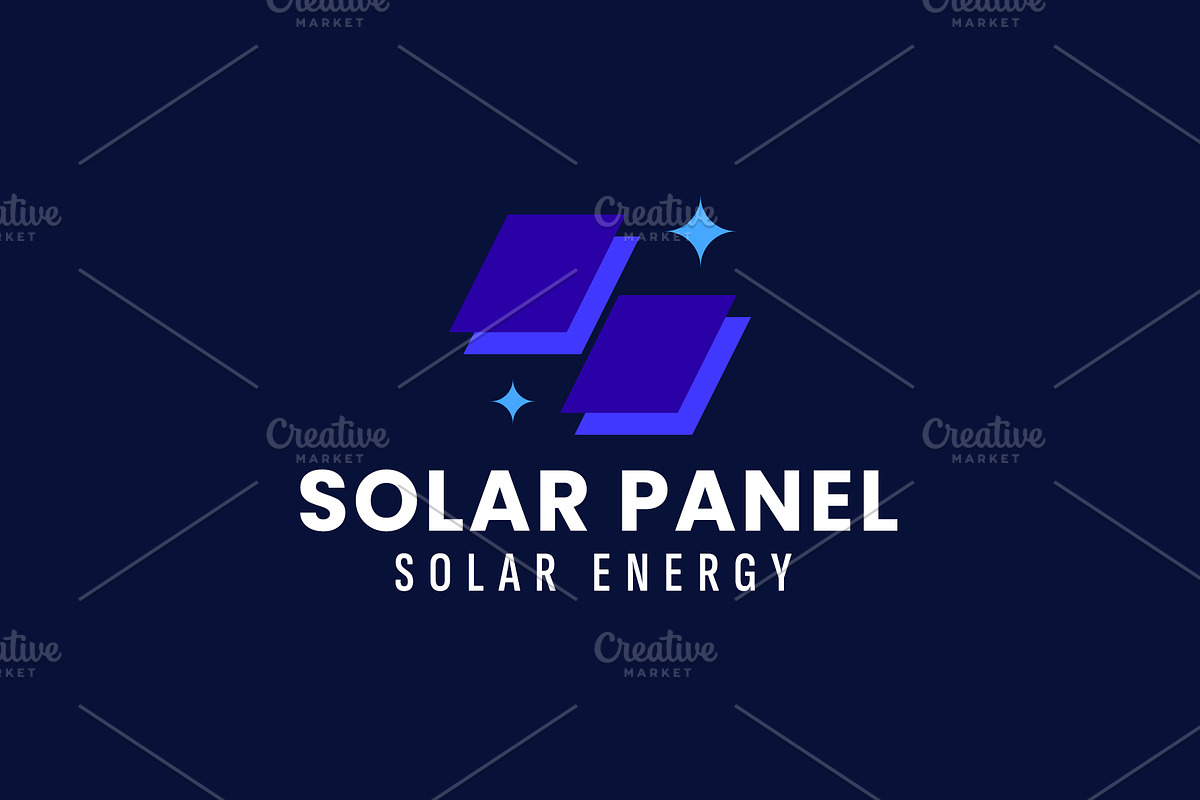 Solar panel logo illustration, a Branding & Logo Template by Dyn Studio