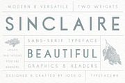 Sinclaire | A Classic Sans Serif, a Sans Serif Font by Josh O. (Thumbnail 1 of 5)