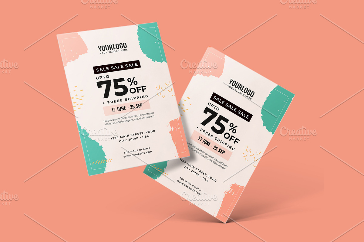 Sale Flyer Template, a Flyer Template by Goodsdune (Photo 2 of 3)