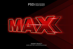 Modern Bold Red 3d Effect Text Light, a Templates & Theme by Yucred