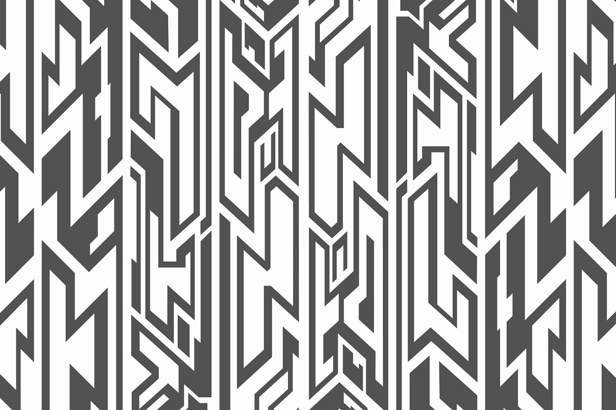 Monochrome Tribal Patterns, a Pattern Graphic by Gudiny (Photo 12 of 22)