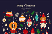 BEST CHRISTMAS BUNDLE 16 PRODUCTS, an Animal Illustration by MoleskoStudio (Thumbnail 21 of 56)