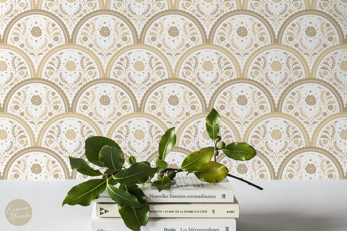 Cottagecore Pattern 7 Blue Floral, a Pattern Graphic by Euonia Meraki (Photo 12 of 13)