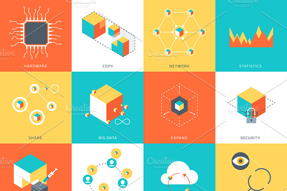 Data Theme Icon Set