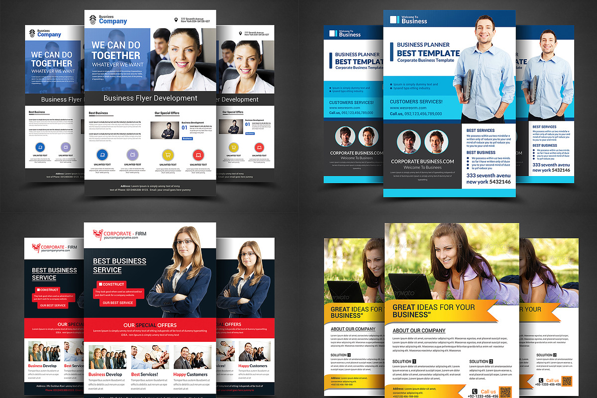 Corporate Business Flyers Bundle, a Flyer Template by AfzaalGraphics (Photo 2 of 5)
