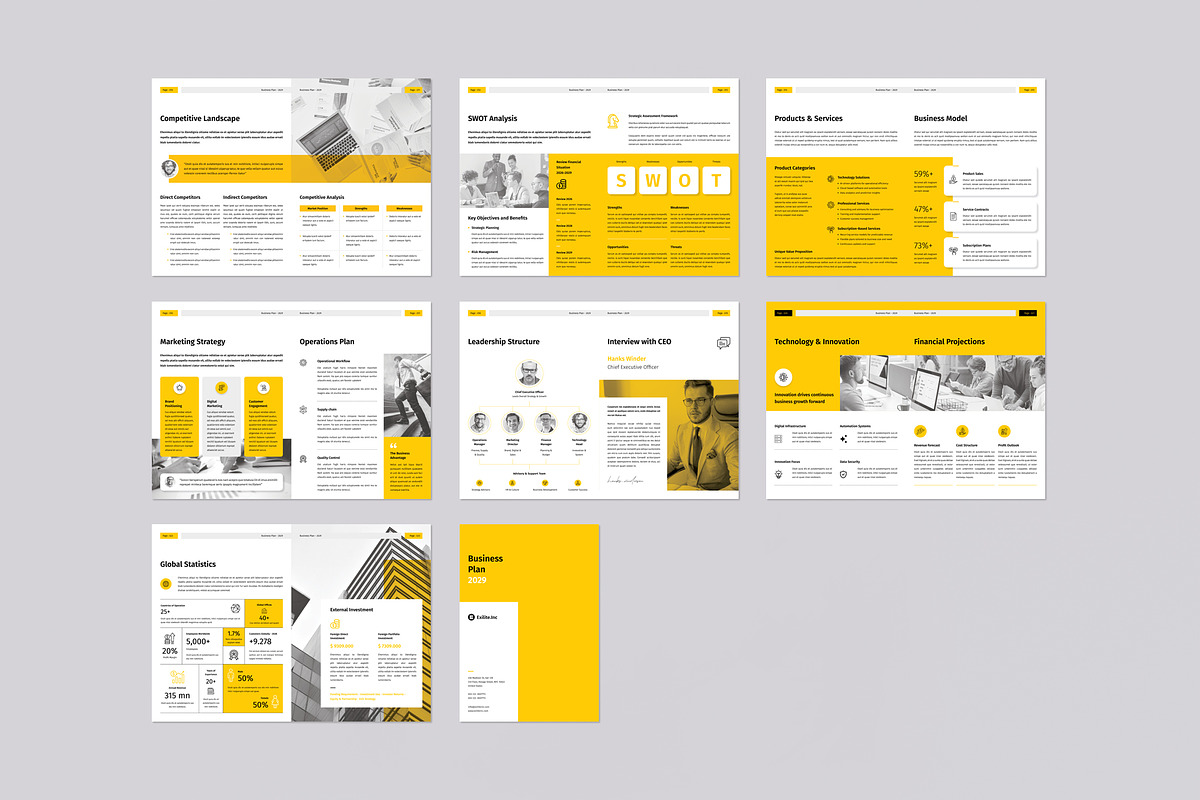 Business Plan | Canva & InDesign, a Brochure Template by Orcshape Studio (Photo 12 of 12)