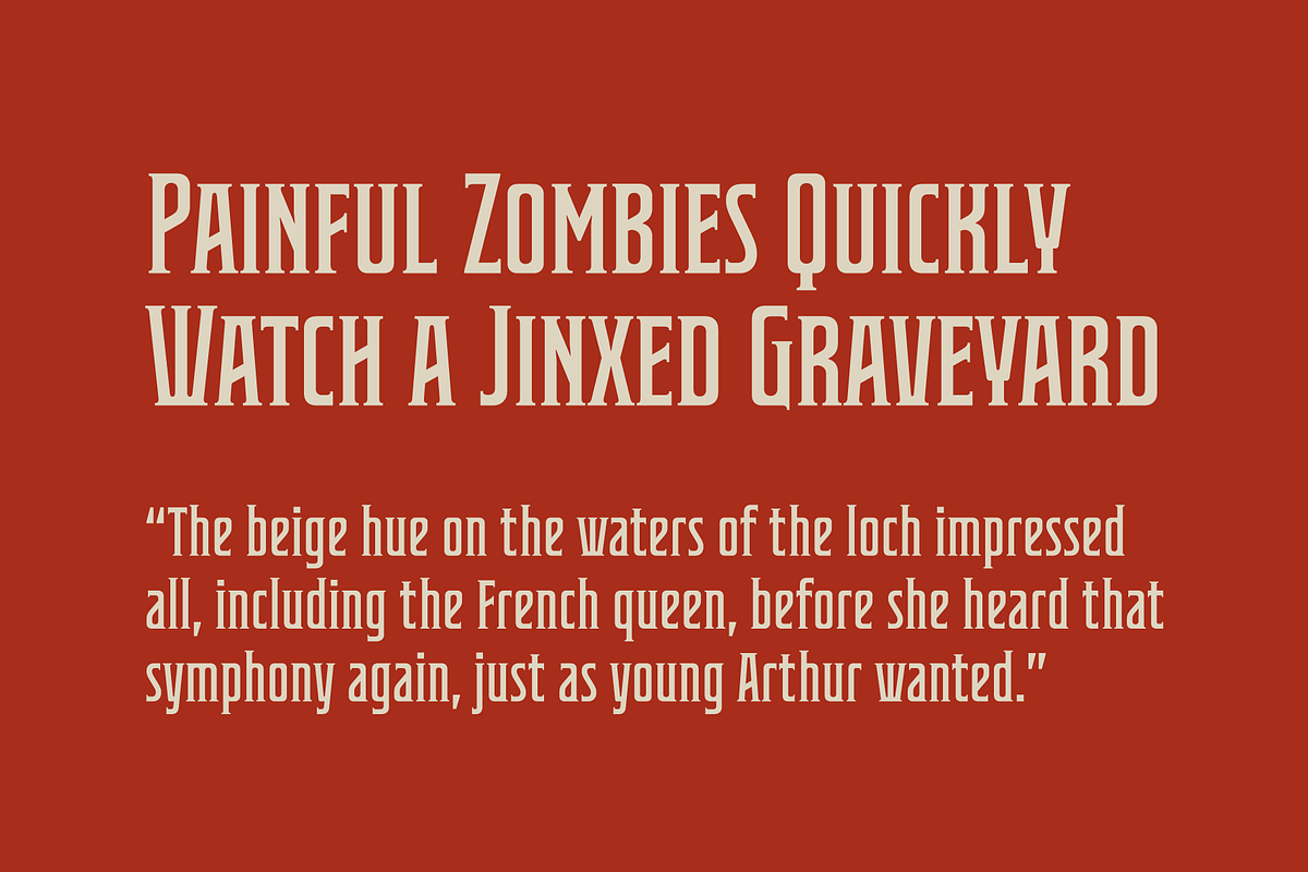 Buron Typeface preview 3