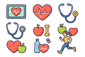 Health and wellness concept, a Healthcare Illustration by ZinetroN