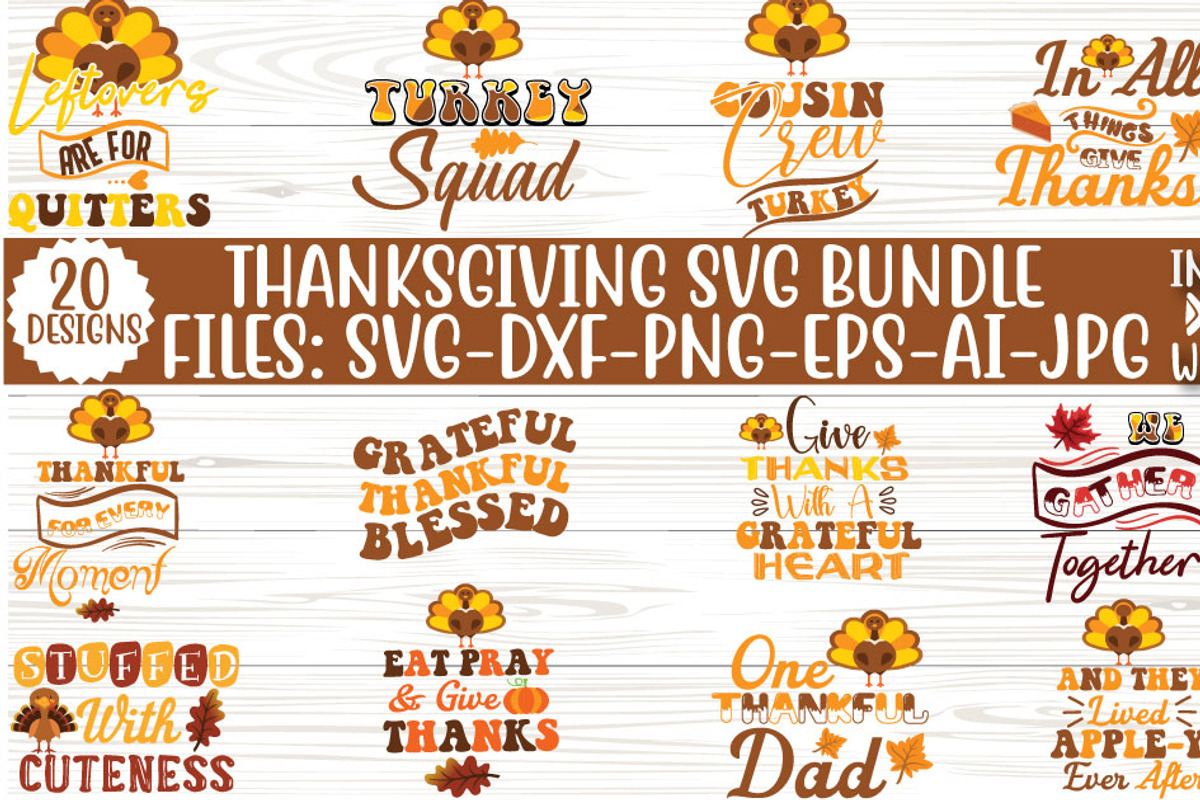 Thanksgiving SVG Bundle, an Object Graphic by CrexoraLab (Photo 2 of 7)