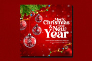 Merry Christmas New Year Post, a Social Media Template by creative-mint (Thumbnail 2 of 2)