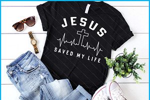Jesus Saved My Life Christianity SVG, a Graphic by Creativeusart