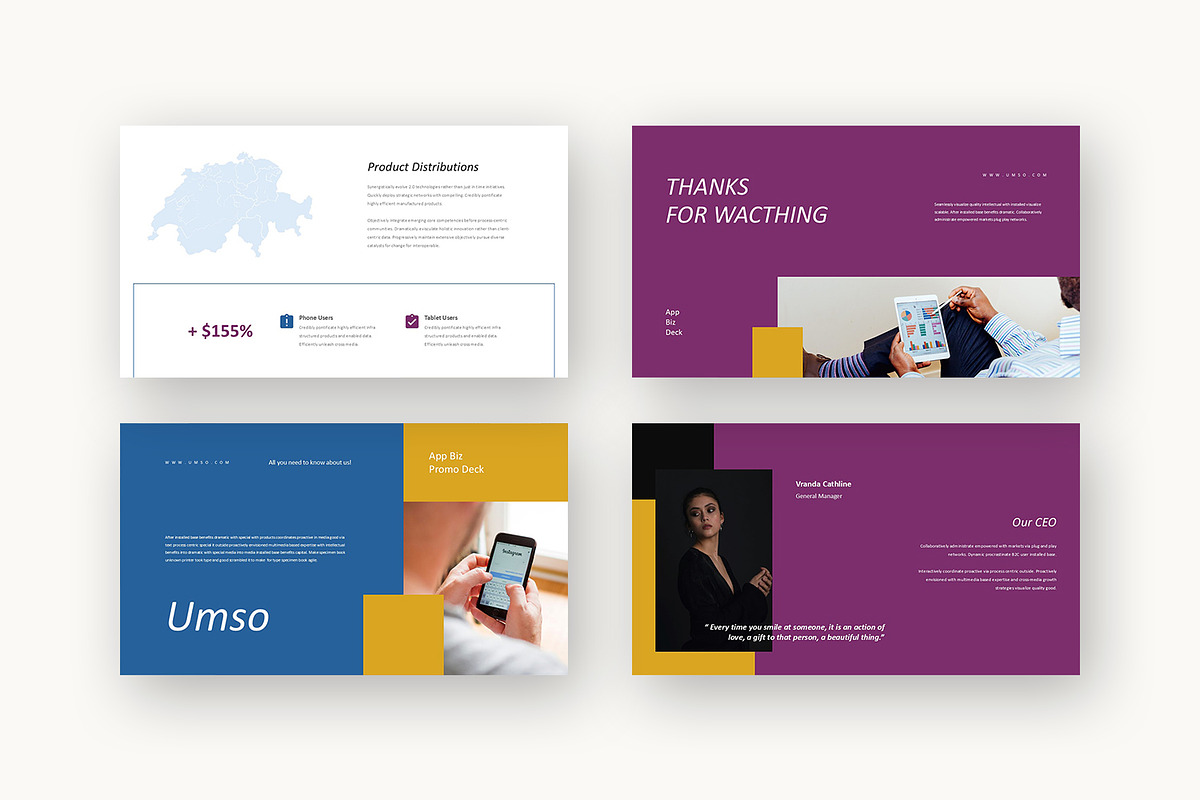 Umso : App Biz Promo Powerpoint preview 6