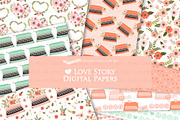 Love Typewriter Peach and Green, an Illustration by Mia's Graphic Design (Thumbnail 8 of 9)