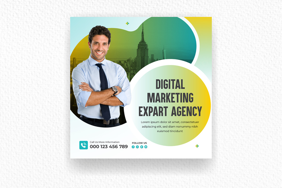 Digital Marketing Agency Social Medi, a Social Media Template by Mk_Studio (Photo 5 of 6)
