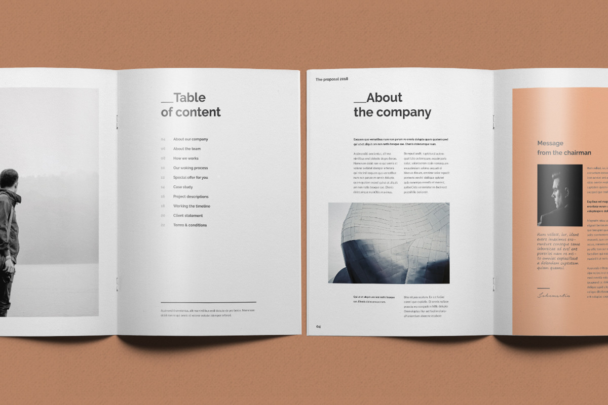 Proposal, a Brochure Template by ThemeDevisers (Photo 2 of 7)