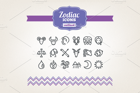 Hand Drawn Zodiac Icons
