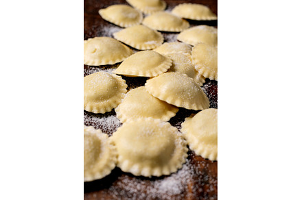 Fresh Homemade Ravioli Pasta on