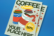 Green Coffee Shop Promo Flyer Set, a Flyer Template by graphicook (Thumbnail 2 of 3)