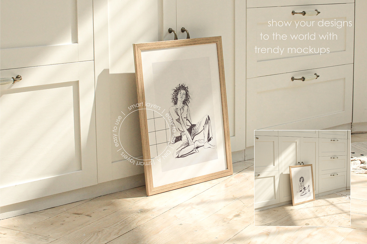 SUNNY KITCHEN | Frame Mockup set, a Household Mockup by yuliyuri.studio (Photo 4 of 27)