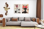 Floral Black Culture Wall Art Set, a Decorative Illustration by PrintablesByFranklyn (Thumbnail 3 of 9)