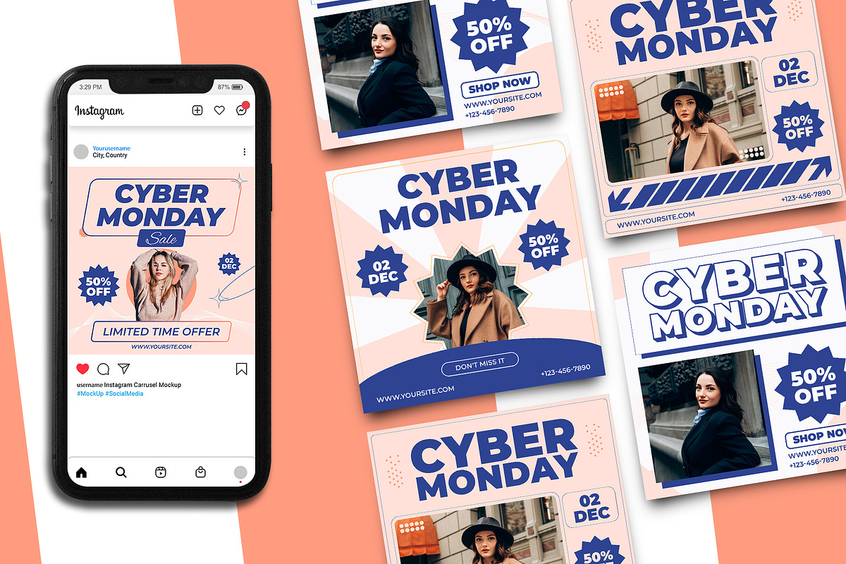 Cyber Monday Sale Instagram Post, a Social Media Template by Artnivora.Std