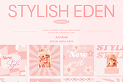 Juliana Social Media Kit Canva, a Social Media Template by ElladesignCo (Thumbnail 6 of 8)