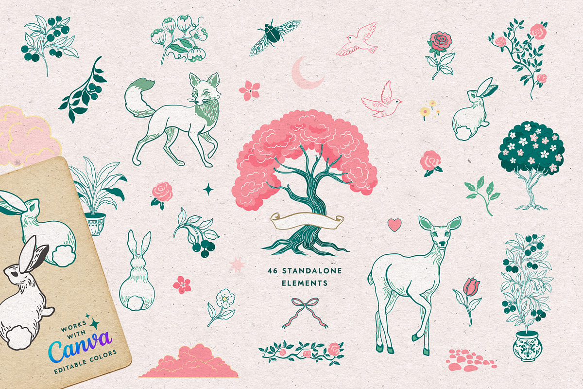 Dreamy Woodland, an Animal Illustration by Anna Babich (Photo 7 of 10)