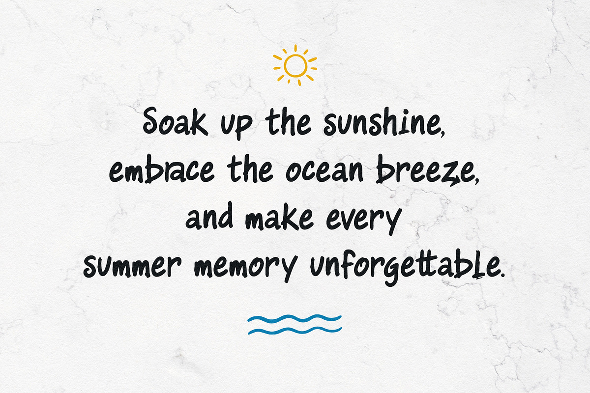 Futarino Duntian Brush Font Summer, a Handwritten Font by Maulana Creative (Photo 2 of 7)