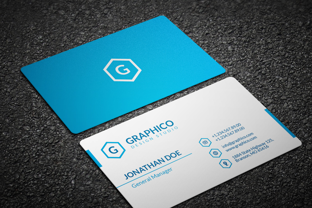 Simple Corporate Business Card 47, a Business Card Template by ND Design (Photo 2 of 7)