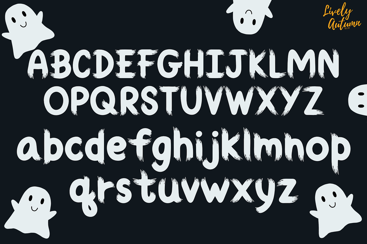 Spooky time | Sans serif font, a Sans Serif Font by LivelyAutumn11.11 (Photo 2 of 4)