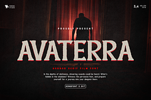 Avaterra - Horror Serif Film Font