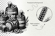 Oktoberfest Engraving Graphics, a Seasonal Illustration by DENIDigitalArtSudio (Thumbnail 7 of 7)
