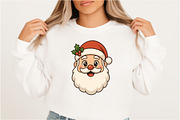 Cute Cartoon Santa Claus Face PNG, an Illustration by DreamArtGraphic (Thumbnail 2 of 5)